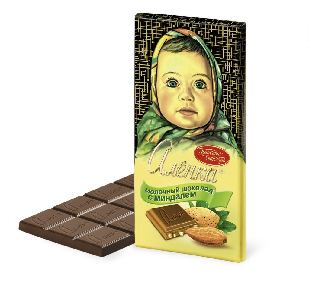 Шоколад Алёнка с миндалем Шоколад Алёнка с миндалем